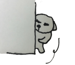 The white dog "Chaku" sticker #1631743