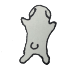 The white dog "Chaku" sticker #1631744