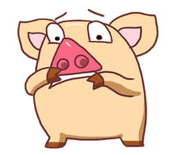 Piggie Cute Pig sticker #1631892