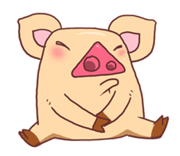 Piggie Cute Pig sticker #1631895