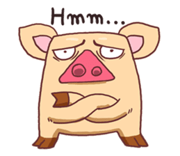 Piggie Cute Pig sticker #1631896