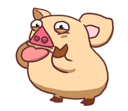 Piggie Cute Pig sticker #1631902