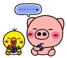 pig heart 5 sticker #1632931