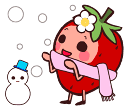 The strawberry of winter. sticker #1633329