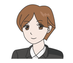 Women office Worker M sticker #1633569