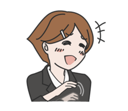 Women office Worker M sticker #1633571