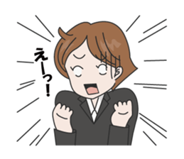 Women office Worker M sticker #1633581