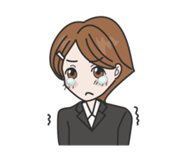 Women office Worker M sticker #1633582