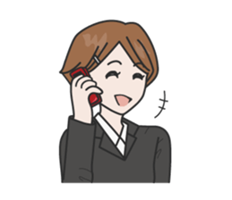 Women office Worker M sticker #1633585