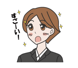 Women office Worker M sticker #1633601