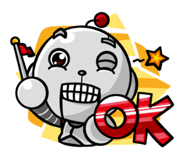 Robot&Rabbit 1 sticker #1634132