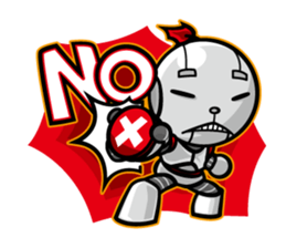 Robot&Rabbit 1 sticker #1634136