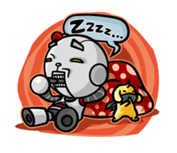 Robot&Rabbit 1 sticker #1634141