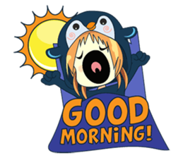 Aya, the sweet girl who loves penguin sticker #1634691