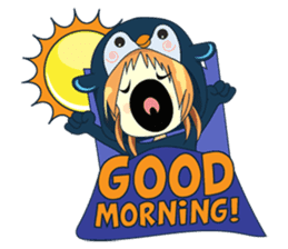 Aya, the sweet girl who loves penguin sticker #1634691