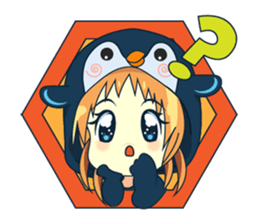 Aya, the sweet girl who loves penguin sticker #1634692