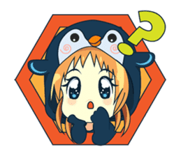 Aya, the sweet girl who loves penguin sticker #1634692
