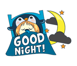 Aya, the sweet girl who loves penguin sticker #1634693