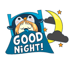 Aya, the sweet girl who loves penguin sticker #1634693