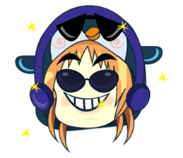 Aya, the sweet girl who loves penguin sticker #1634696