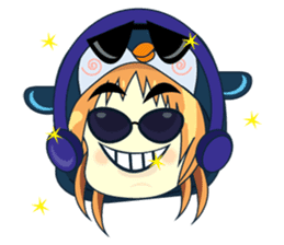 Aya, the sweet girl who loves penguin sticker #1634696