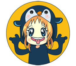 Aya, the sweet girl who loves penguin sticker #1634700