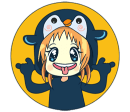 Aya, the sweet girl who loves penguin sticker #1634700