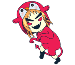 Aya, the sweet girl who loves penguin sticker #1634704