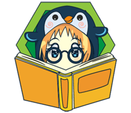 Aya, the sweet girl who loves penguin sticker #1634705