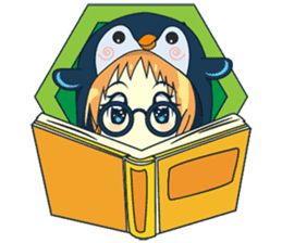 Aya, the sweet girl who loves penguin sticker #1634705