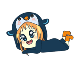 Aya, the sweet girl who loves penguin sticker #1634706