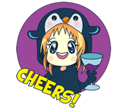 Aya, the sweet girl who loves penguin sticker #1634707