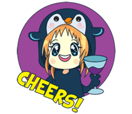 Aya, the sweet girl who loves penguin sticker #1634707