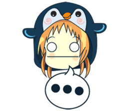 Aya, the sweet girl who loves penguin sticker #1634708