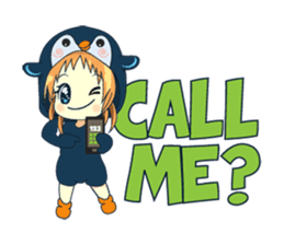 Aya, the sweet girl who loves penguin sticker #1634714