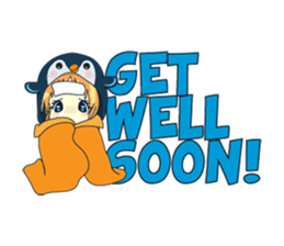 Aya, the sweet girl who loves penguin sticker #1634716