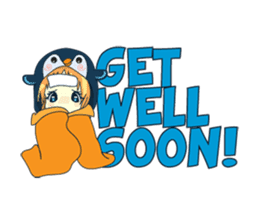 Aya, the sweet girl who loves penguin sticker #1634716