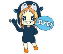 Aya, the sweet girl who loves penguin sticker #1634719