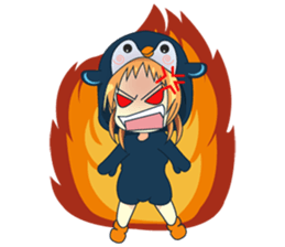 Aya, the sweet girl who loves penguin sticker #1634721
