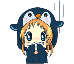 Aya, the sweet girl who loves penguin sticker #1634724
