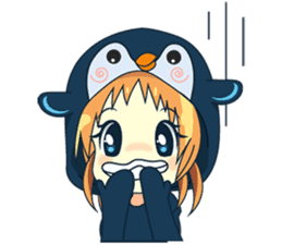 Aya, the sweet girl who loves penguin sticker #1634724