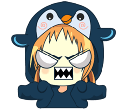 Aya, the sweet girl who loves penguin sticker #1634726