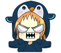 Aya, the sweet girl who loves penguin sticker #1634726