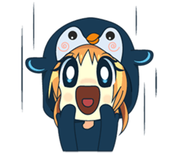 Aya, the sweet girl who loves penguin sticker #1634727