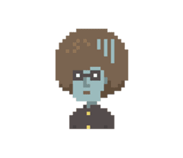 Afro 14-year-old sticker #1635886