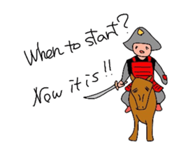 Japanese SAMURAI sticker in English sticker #1635892