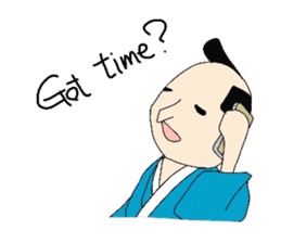 Japanese SAMURAI sticker in English sticker #1635895