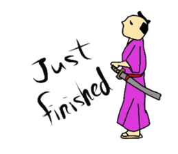 Japanese SAMURAI sticker in English sticker #1635904