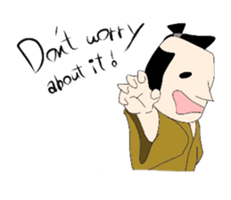 Japanese SAMURAI sticker in English sticker #1635907