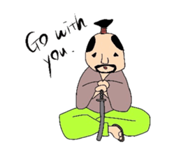 Japanese SAMURAI sticker in English sticker #1635908